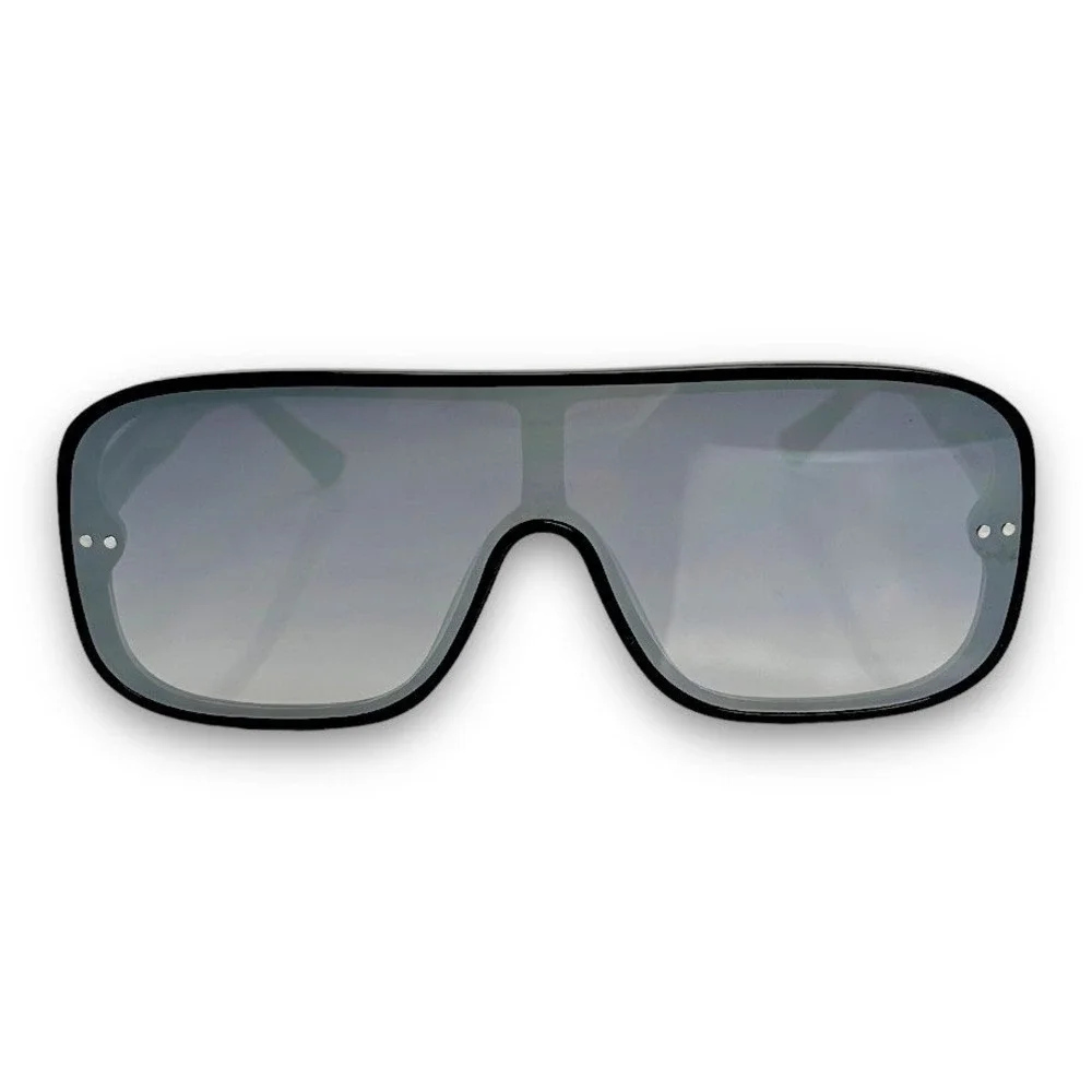 Shield Sunglasses Oversized Flat Top Mirrored Lens Fashion Visor Sunnies Lentes‎
